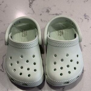 CROCS Toddler Mint Green Clogs